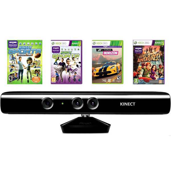 مجموعه کنترل کننده‌ی حرکتی مایکروسافت مدل کینکت Xbox 360، Microsoft Xbox 360 Kinect Gaming Bundle