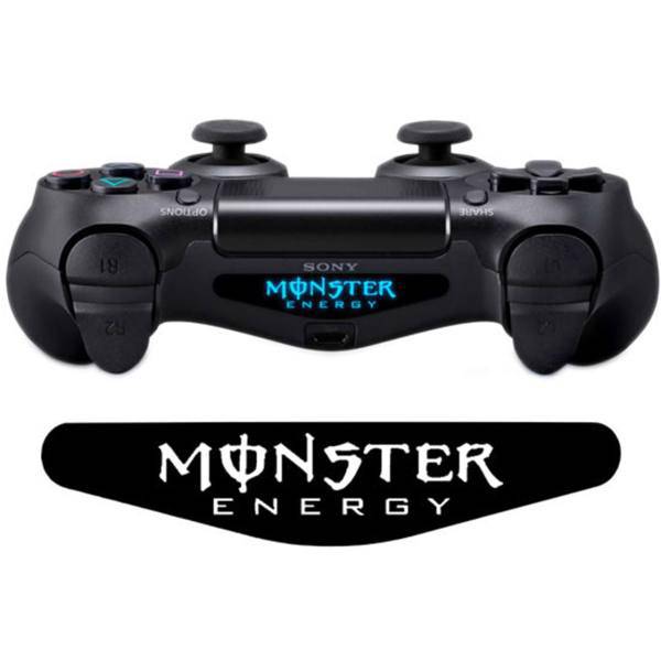 برچسب دوال شاک 4 ونسونی طرح Monster Energy، Wensoni Monster Energy DualShock 4 Lightbar Sticker