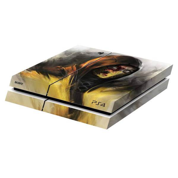 برچسب افقی پلی استیشن 4 ونسونی طرح Scorpion Art، Wensoni Scorpion Art PlayStation 4 Horizontal Cover