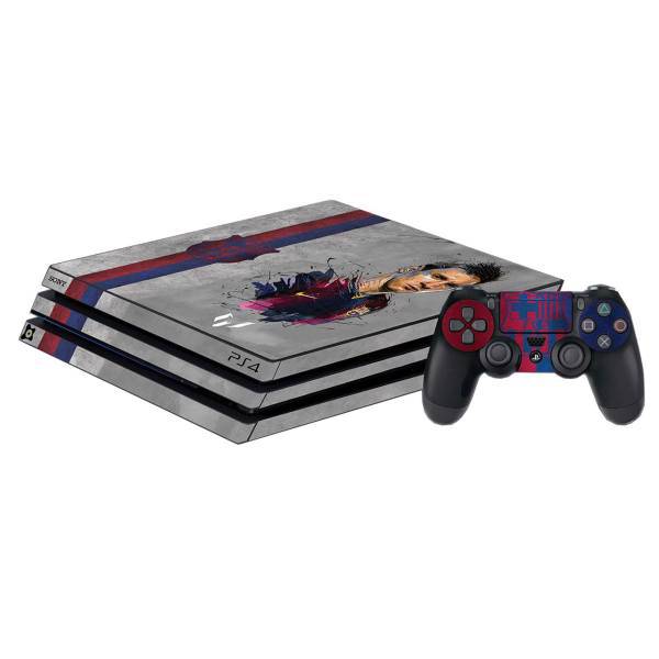 برچسب پلی استیشن 4 Pro آی گیمر طرح Messi، IGamer Messi Play Station 4 Pro Cover