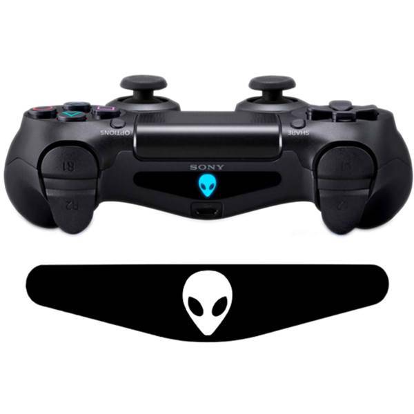 برچسب دوال شاک 4 ونسونی طرح Lunasurf Alien، Wensoni Lunasurf Alien DualShock 4 Lightbar Sticker