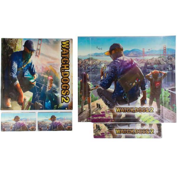 برچسب پلی استیشن 4اسلیم مدل Watch Dogs 2، Watch Dogs 2 PlayStation 4 Slim Cover