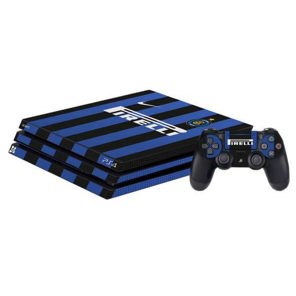 برچسب پلی استیشن 4 Pro آی گیمر طرح Inter Milan، IGamer Inter Milan Play Station 4 Pro Cover