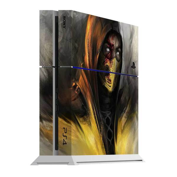 برچسب عمودی پلی استیشن 4 ونسونی طرح Scorpion Art، Wensoni Scorpion Art PlayStation 4 Vertical Cover