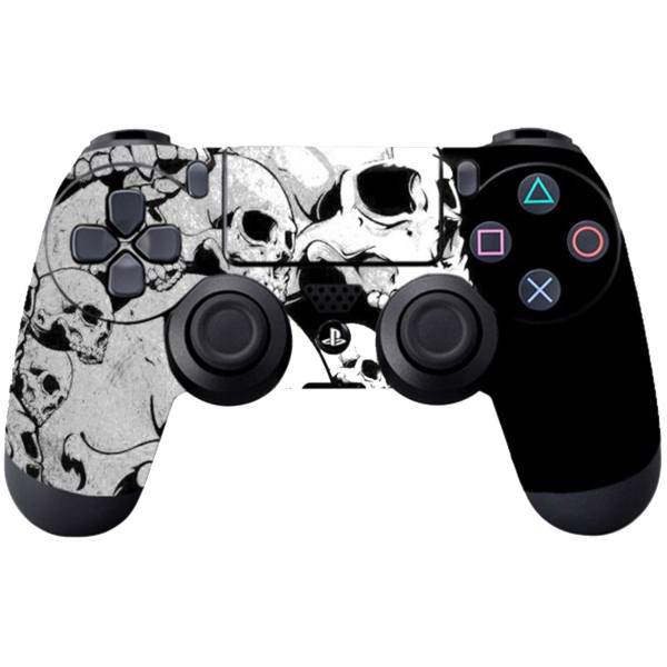 برچسب دوال شاک 4 ونسونی طرح اسکلتی، Wensoni Skull Dualshock 4 Cover