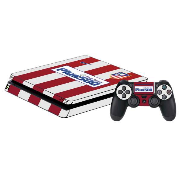 برچسب پلی استیشن 4 افقی آی گیمر طرح Atletico Madrid، Igamer Atletico Madrid Play Station 4 horizontal Cover