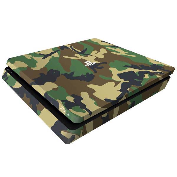 برچسب افقی پلی استیشن 4 اسلیم ونسونی طرح Special CamoFlag، Wensoni Special CamoFlag PlayStation 4 Slim Horizontal Cover