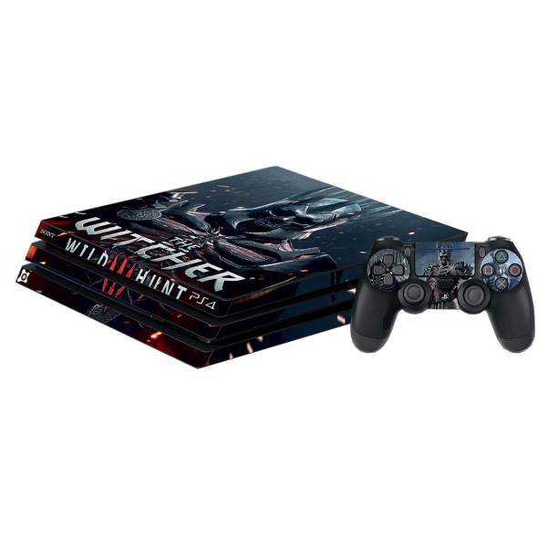 برچسب پلی استیشن 4 Pro آی گیمر طرح Witcher، IGamer Witcher Play Station 4 Pro Cover