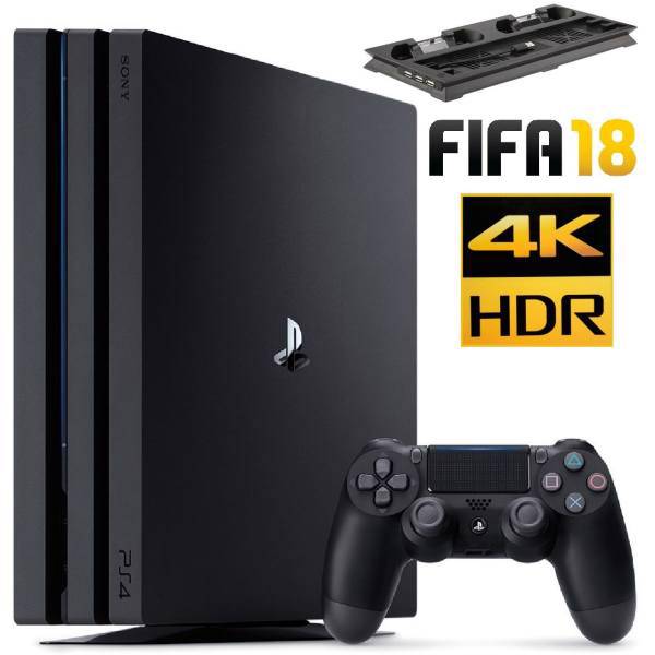 مجموعه کنسول بازی سونی مدل Playstation 4 Pro ریجن 2 کد CUH-7116B ظرفیت 1 ترابایت، Sony Playstation 4 Pro Region 2 CUH-7116B 1TB Bundle Game Console