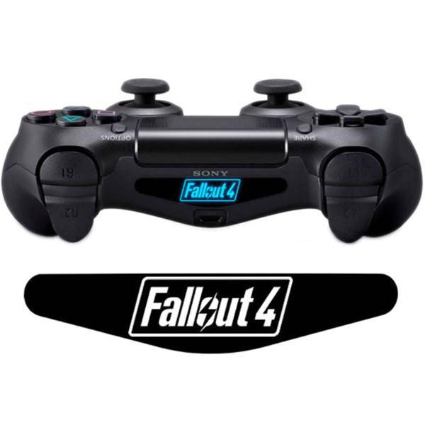 برچسب دوال شاک 4 ونسونی طرح Fallout 4، Wensoni Fallout 4 DualShock 4 Lightbar Sticker