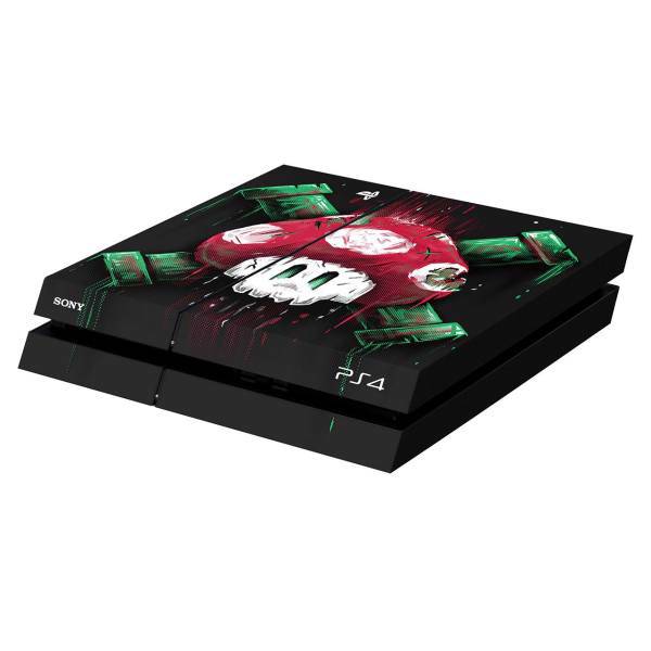 برچسب افقی پلی استیشن 4 ونسونی طرح Mushroom Skull، Wensoni Mushroom Skull PlayStation 4 Horizontal Cover