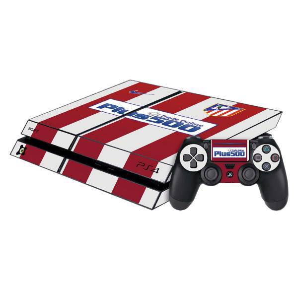 برچسب پلی استیشن 4 اسلیم آی گیمر طرح Atletico Madrid، IGamer Atletico Madrid Play Station 4 Slim Cover