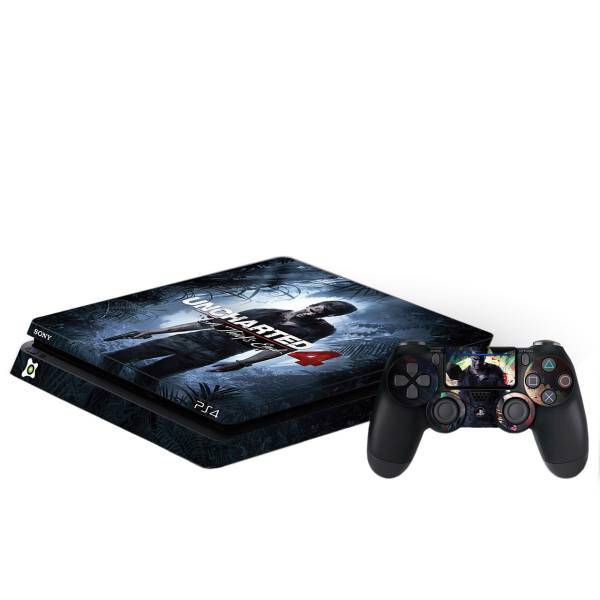 برچسب پلی استیشن 4 اسلیم آی گیمر طرح UnCharted 4، IGamer UnCharted 4 Play Station 4 Slim Cover