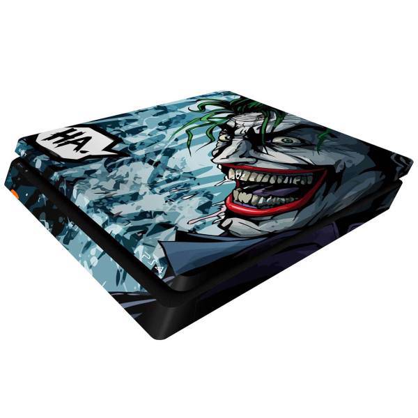 برچسب افقی پلی استیشن 4 اسلیم ونسونی طرح Comic Joker، Wensoni Comic Joker PlayStation 4 Slim Horizontal Cover