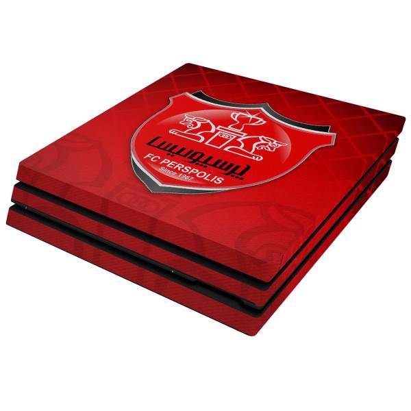 برچسب افقی پلی استیشن 4 پرو ونسونی طرح FC Perspolis، Wensoni FC Perspolis PlayStation 4 Pro Horizontal Cover