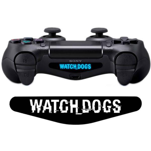 برچسب دوال شاک 4 ونسونی طرح Watch The Dogs، Wensoni Watch The Dogs DualShock 4 Lightbar Sticker