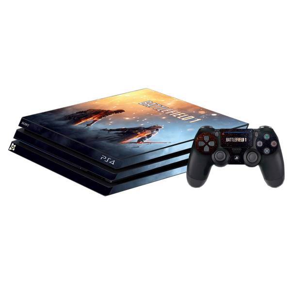 برچسب پلی استیشن 4 pro آی گیمر طرح Battle field 1، IGamer Battle Field 1 Play Station 4 pro Cover