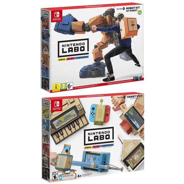 مجموعه کیت نینتندو مدل Labo Variety و Labo Robot مناسب برای نینتندو سوییچ، Nintendo Labo Variety And Labo Robot Kit For Nintendo Switch Bundle