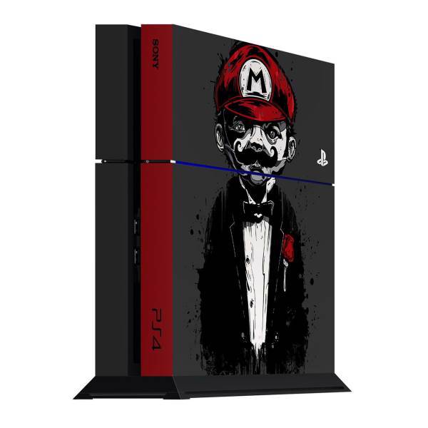 برچسب عمودی پلی استیشن 4 ونسونی طرح Super Mario Father، Wensoni Super Mario Father PlayStation 4 Vertical Cover