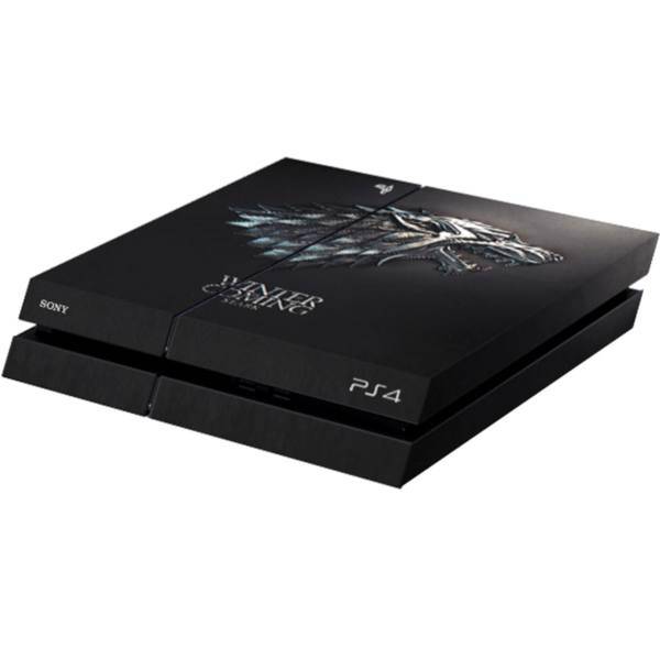 برچسب افقی پلی استیشن 4 ونسونی طرح Winter Is Coming Stark، Wensoni Winter Is Coming Stark PlayStation 4 Horizontal Cover