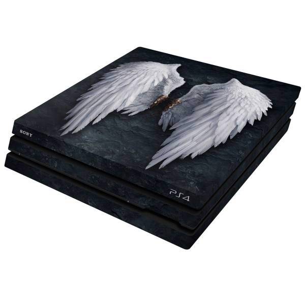 برچسب افقی پلی استیشن 4 پرو ونسونی طرح Angel Wings، Wensoni Angel Wings PlayStation 4 Pro Horizontal Cover