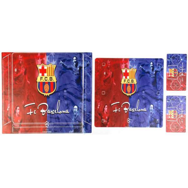 برچسب پلی استیشن 4 اسلیم مدل F.C.B، F.C.B PlayStation 4 Slim Cover