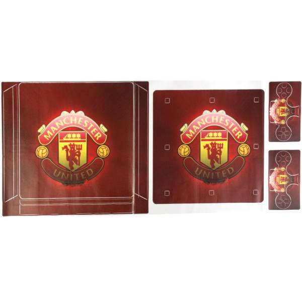 برچسب پلی استیشن 4 اسلیم مدل Manchester United، Manchester United PlayStation 4 Slim Cover