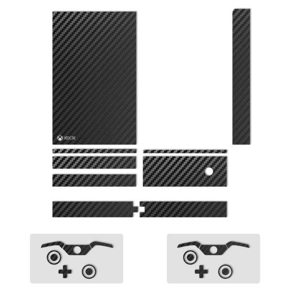 برچسب ماهوت مدلBlack Carbon-fiber Texture مناسب برای کنسول بازی Xbox One، MAHOOT Black Carbon-fiber Texture Sticker for Xbox One