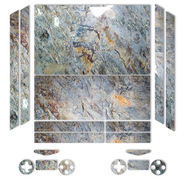 برچسب ماهوت مدل Cross-Cut-Marble Special مناسب برای کنسول بازی PS4، MAHOOT Cross-Cut-Marble Special Sticker for PS4