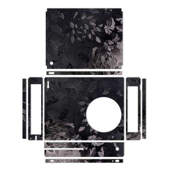 برچسب ماهوت مدلBlack Wild-flower Texture مناسب برای کنسول بازی Xbox One S، MAHOOT Black Wild-flower Texture Sticker for Xbox One S