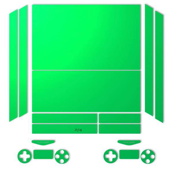 برچسب ماهوت مدل Green Color Special مناسب برای کنسول بازی PS4، MAHOOT Green Color Special Sticker for PS4