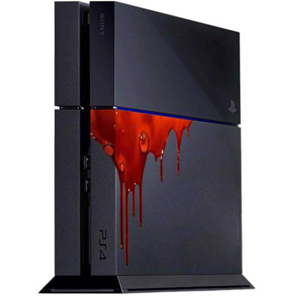 برچسب عمودی پلی استیشن 4 ونسونی طرح Blood Gush، Wensoni Blood Gush PlayStation 4 Vertical Cover