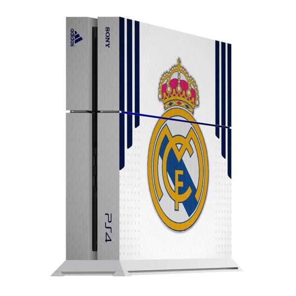 برچسب عمودی پلی استیشن 4 ونسونی طرح Real Madrid CF White 2016، Wensoni Real Madrid CF White 2016 PlayStation 4 Vertical Cover