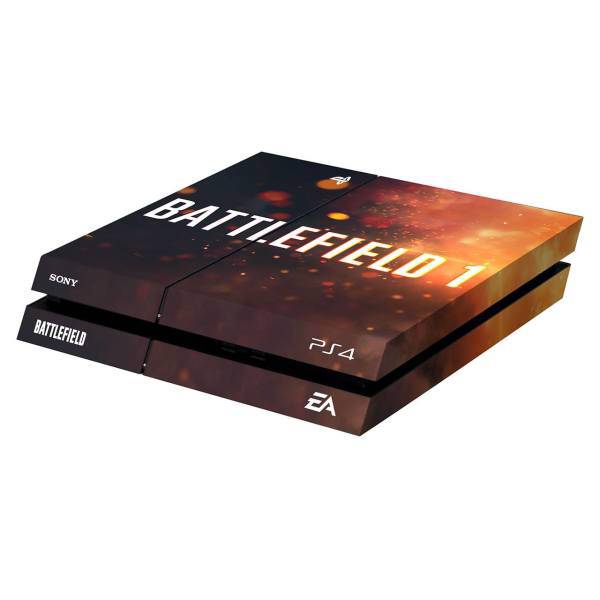 برچسب افقی پلی استیشن 4 ونسونی طرح Battlefiled Logo، Wensoni Battlefiled Logo PlayStation 4 Horizontal Cover