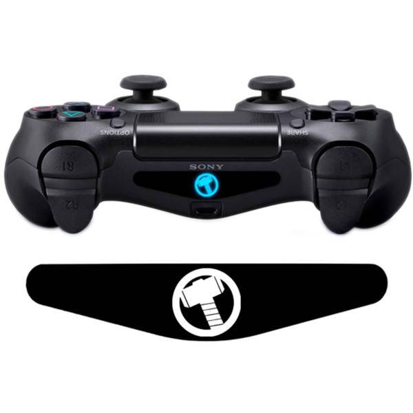 برچسب دوال شاک 4 ونسونی طرح Thor Hammer، Wensoni Thor Hammer DualShock 4 Lightbar Sticker