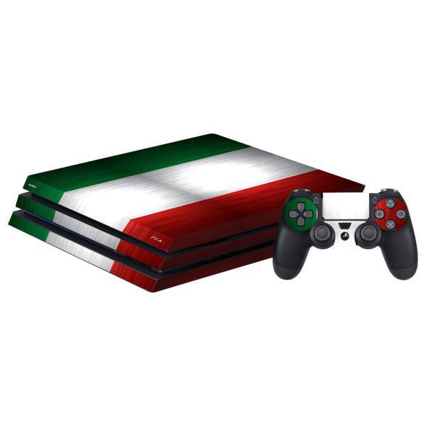 برچسب افقی پلی استیشن 4 گراسیپا طرح Italy، Grasipa Italy PlayStation 4 Pro Horizontal Cover