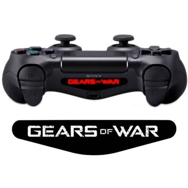 برچسب دوال شاک 4 ونسونی طرح بازی Gears of War، Wensoni Gears of War DualShock 4 Lightbar Sticker