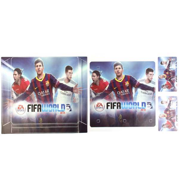 برچسب پلی استیشن 4 اسلیم مدل FIFA World، FIFA World PlayStation 4 Slim Cover