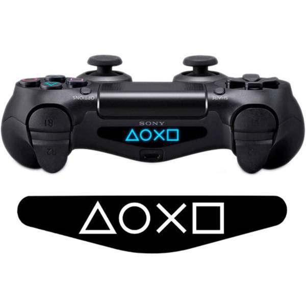 برچسب دوال شاک 4 ونسونی طرح PS Buttons، Wensoni PS Buttons DualShock 4 Lightbar Sticker