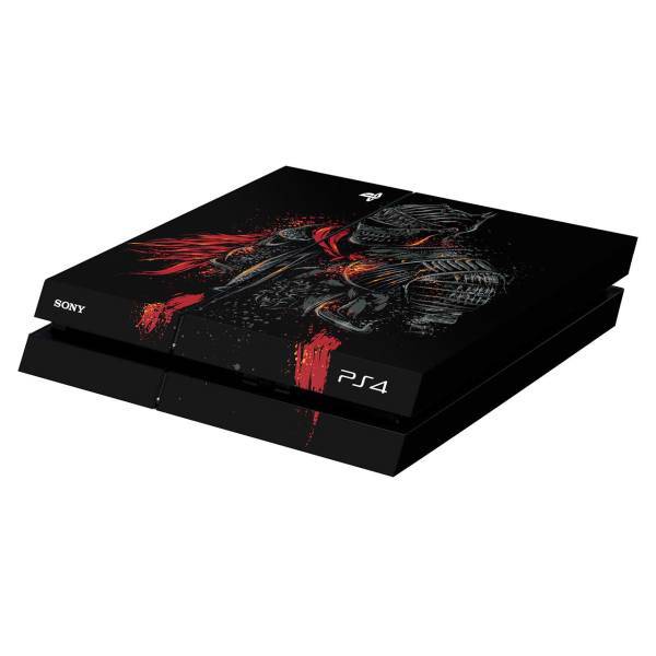 برچسب افقی پلی استیشن 4 ونسونی طرح Red Knight، Wensoni Red Knight PlayStation 4 Horizontal Cover