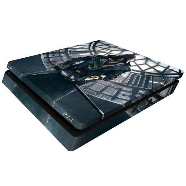 برچسب افقی پلی استیشن 4 اسلیم ونسونی طرح Assassins Creed SynTime، Wensoni Assassins Creed SynTime PlayStation 4 Slim Horizontal Cover