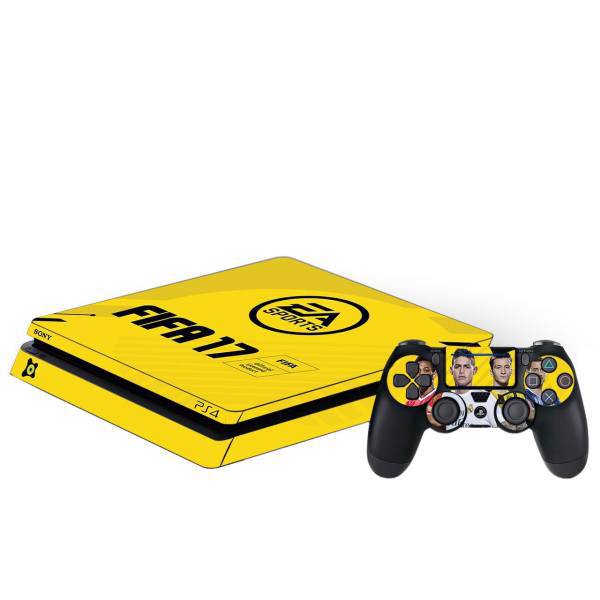 برچسب پلی استیشن 4 اسلیم آی گیمر طرح FIFA 17، IGamer FIFA 17 Play Station 4 Slim Cover