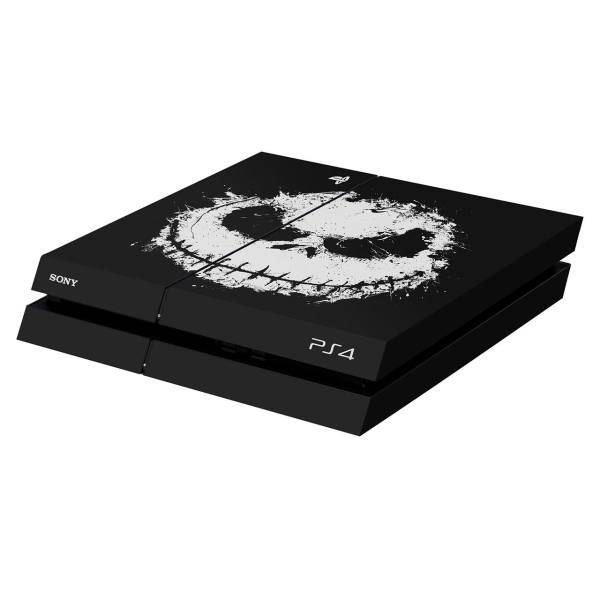 برچسب افقی پلی استیشن 4 ونسونی طرح Ink Skull، Wensoni Ink Skull PlayStation 4 Horizontal Cover