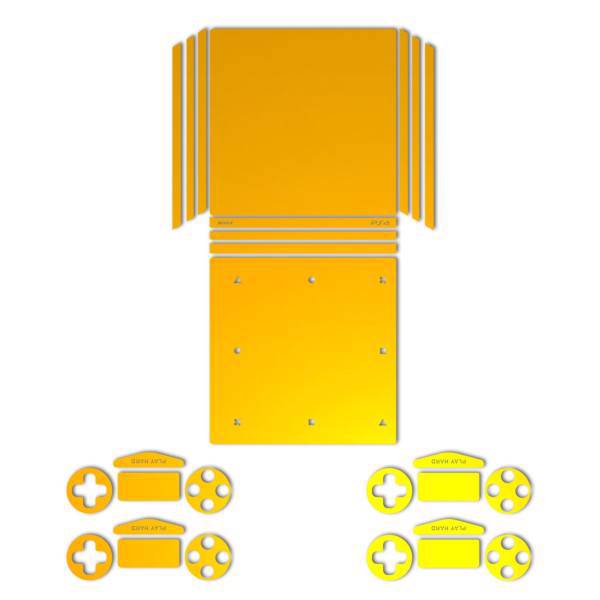 برچسب ماهوت مدلYellow Color Special مناسب برای کنسول بازی PS4 Pro، MAHOOT Yellow Color Special Sticker for PS4 Pro