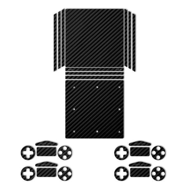 برچسب ماهوت مدلBlack Carbon-fiber Texture مناسب برای کنسول بازی PS4 Pro، MAHOOT Black Carbon-fiber Texture Sticker for PS4 Pro