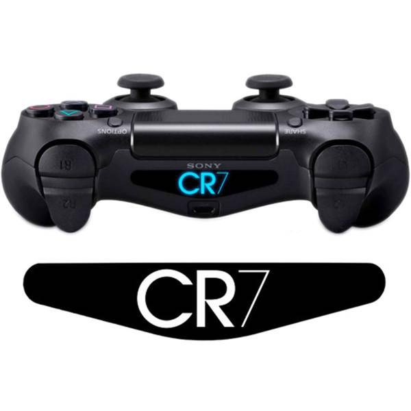 برچسب دوال شاک 4 ونسونی طرح CR7، Wensoni CR7 DualShock 4 Lightbar Sticker