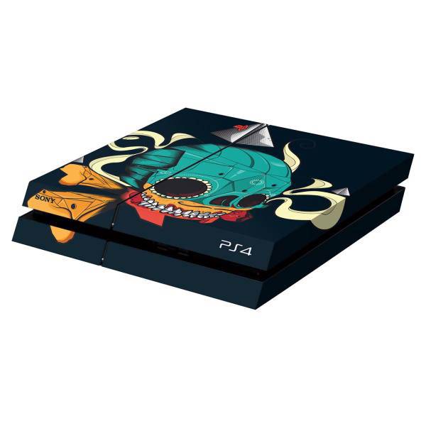 برچسب افقی پلی استیشن 4 ونسونی طرح Mexican Skull، Wensoni Mexican Skull PlayStation 4 Horizontal Cover