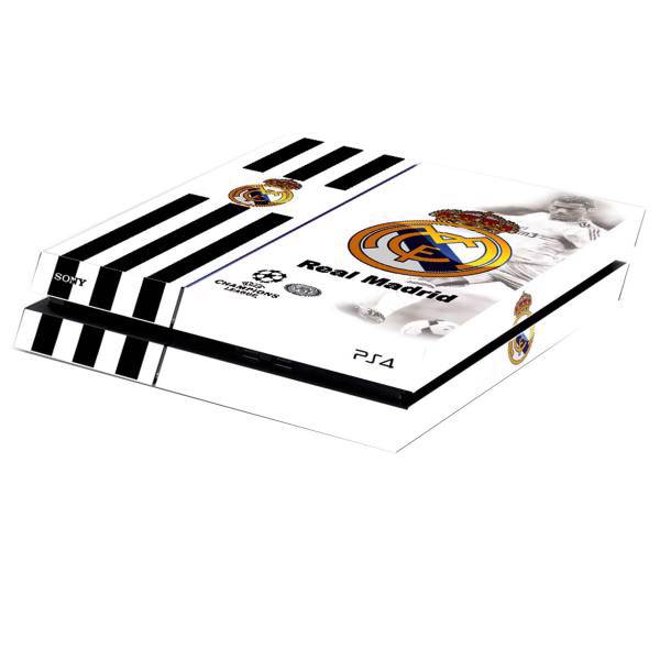 برچسب افقی پلی استیشن 4 فت گراسیپا طرح رئال مادرید، Grasipa Real Madrid PlayStation 4 fat Horizontal Cover