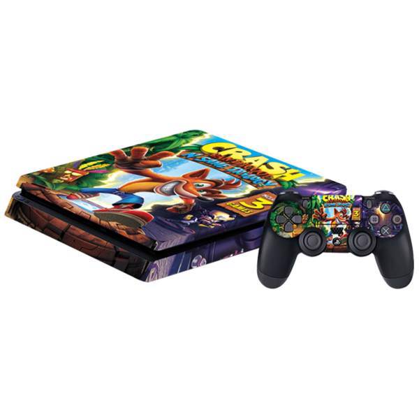 برچسب افقی پلی استیشن 4 گراسیپا طرح Crash، Grasipa Crash PlayStation 4 Horizontal Cover