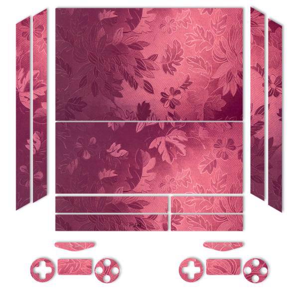 برچسب ماهوت مدلRed Wild-flower Texture مناسب برای کنسول بازی PS4، MAHOOT Red Wild-flower Texture Sticker for PS4